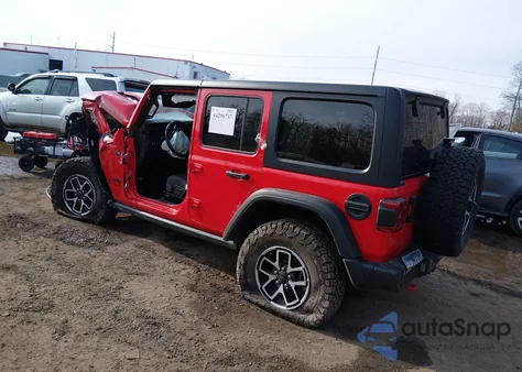 2025 Jeep Wrangler 4-Door Rubicon 4X4 из США, поврежденный, VIN 1C4PJXFN0SW526023